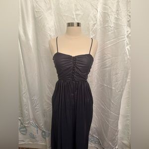 Vintage Blue Satin Dress